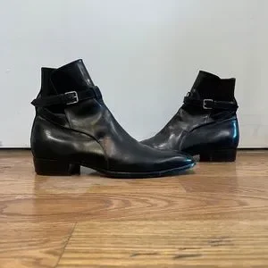 ★SAINT LAURENT WYATT JODHPUR BOOTS レザーブーツ SAINT LAURENT PARIS • Men's • Wyatt Jodhpur Boots in Smooth